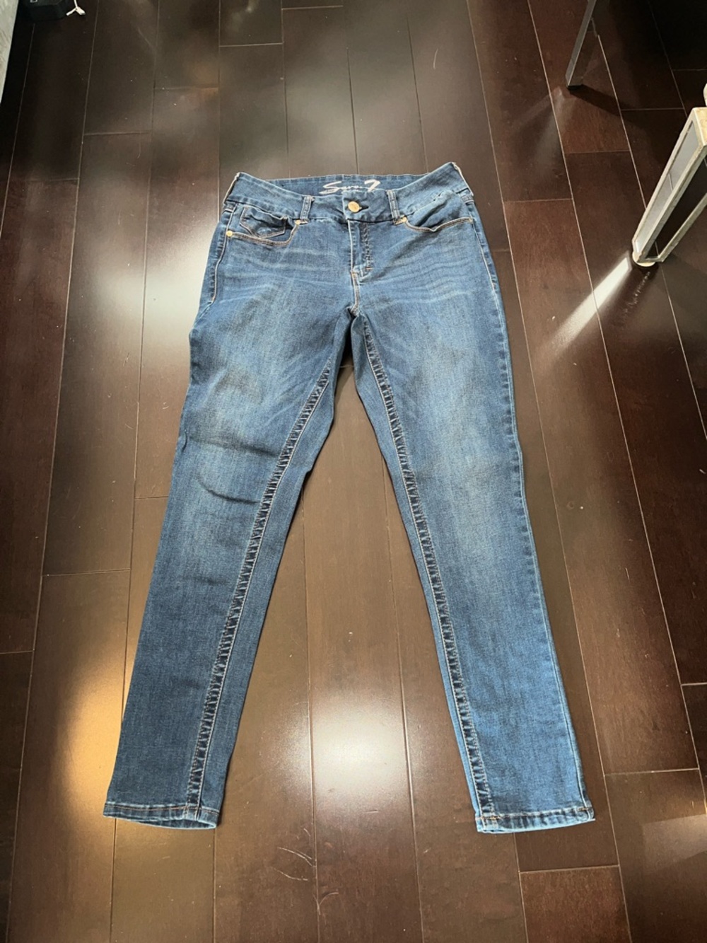 Seven7 Women's Blue Skinny Jeans